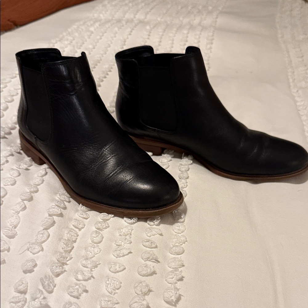 Clarks Black Leather Chelsea Boots
